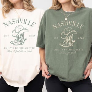 Nashville Bachelorette Party Shirts, Last Rodeo Bachelorette Shirts, Custom Cowgirl Bachelorette Club, Western Nashville Bridal Party Gifts