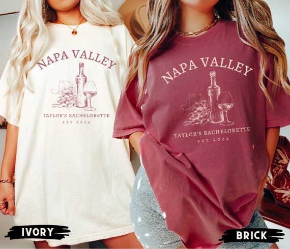 Wine Bachelorette Party Shirts, Custom Bachelorette Shirts, Napa Valley Shirts, Wineries Bach Party Shirts, Luxury Bachelorette, Bach Club