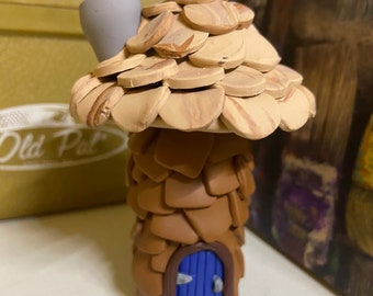 Small Clay Stash Jar/ Fairy House