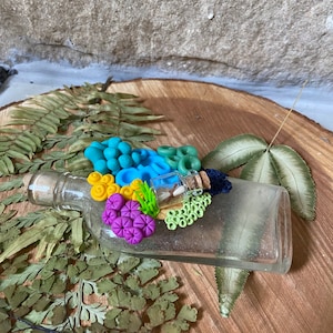 Clay Coral | Ocean Miniature | Message in a bottle | Under the Sea