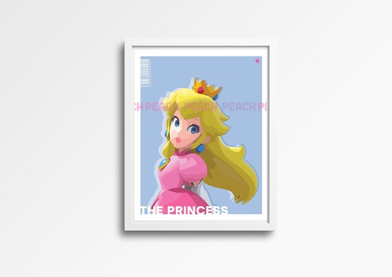 Princess Peach, Princess Peach Poster, Super Mario, Smash Bros