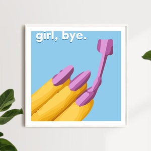 Nail Polish Emoji, Nail Polish Emoji Art, 12 x 12 Printable Art, Pop Art Wall Hangings