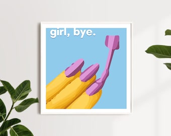 Nail Polish Emoji, Nail Polish Emoji Art, 12 x 12 Printable Art, Pop Art Wall Hangings