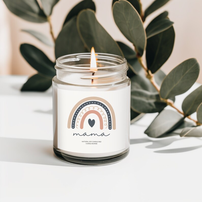 Mama Natural Soy Candle New Mom Candle New Mom Gift Pregnancy Gift Congratulations Pregnancy