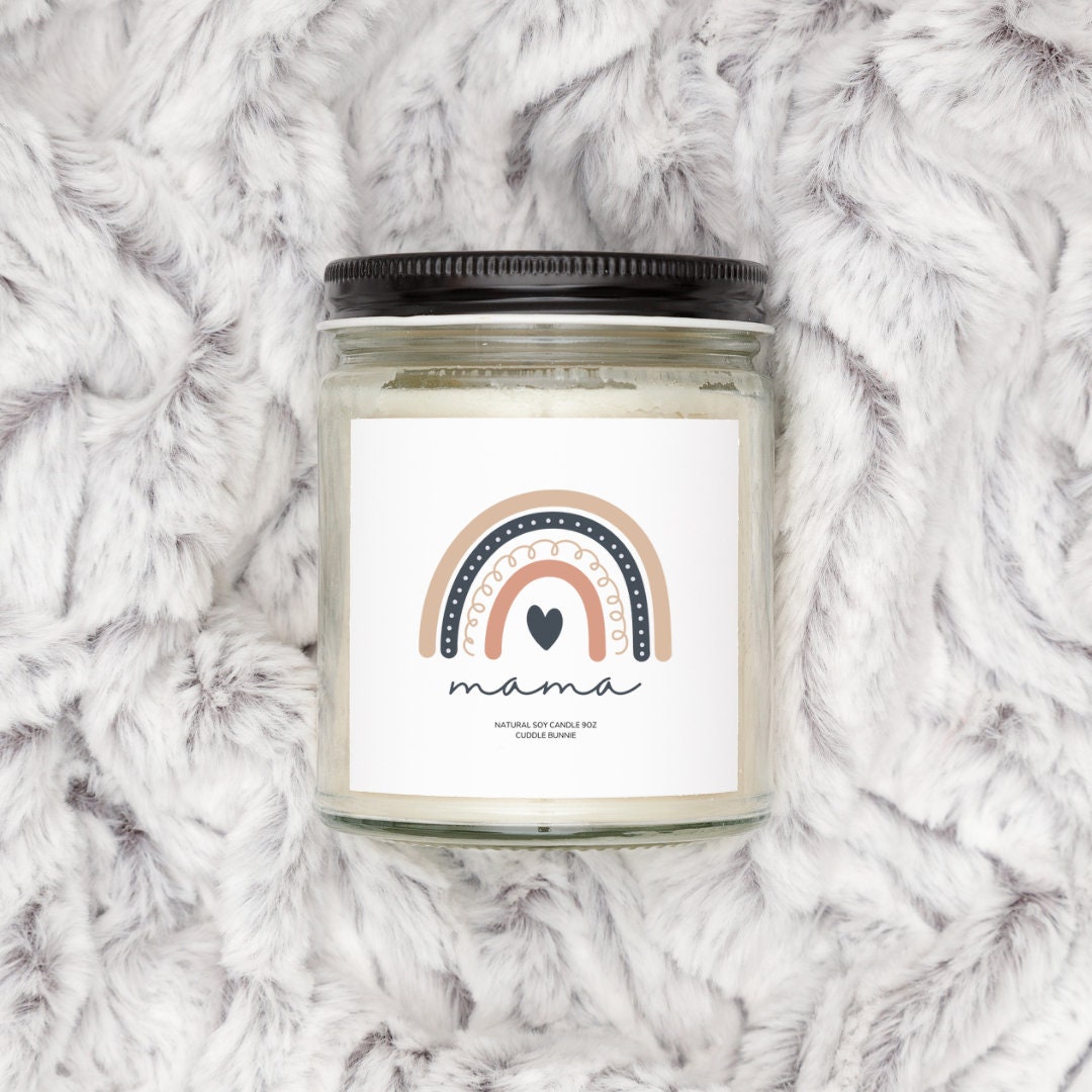 Mama Natural Soy Candle New Mom Candle New Mom Gift Pregnancy Gift Congratulations Pregnancy