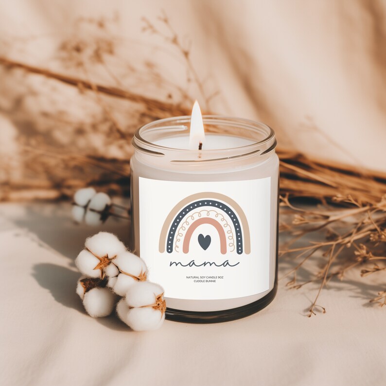 Mama Natural Soy Candle New Mom Candle New Mom Gift Pregnancy Gift Congratulations Pregnancy
