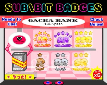 Sub Bit Gacha Rank Badges