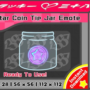 Star Coin Tip Jar Emote