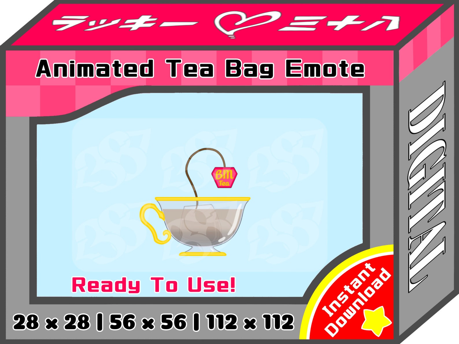 Animated Tea Bag Emote Etsy