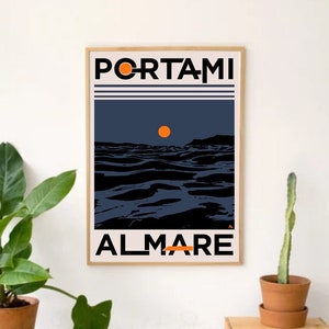 Poster, stampa digitale, quadro, mare, arte, creazioni