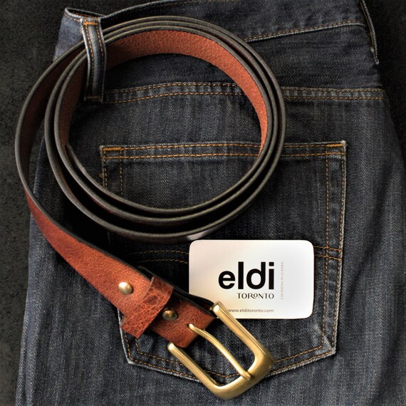 Plus Size Handmade Full Grain Leather Belts for Men Custom