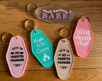 New Motel Keyring Designs