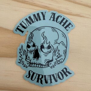 Tummy ache sticker