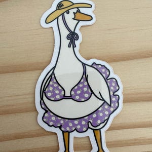 Porch goose bikini sticker