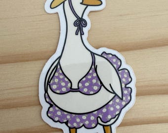 Porch goose bikini sticker