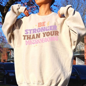 Mikrobiom Darm Heilung Sweatshirt Naturheilkundler Arzt Geschenk Heilpraktiker Geschenke Wellness IBS Pullover IBS Krieger Bewusstsein Holistic Homöopathisch