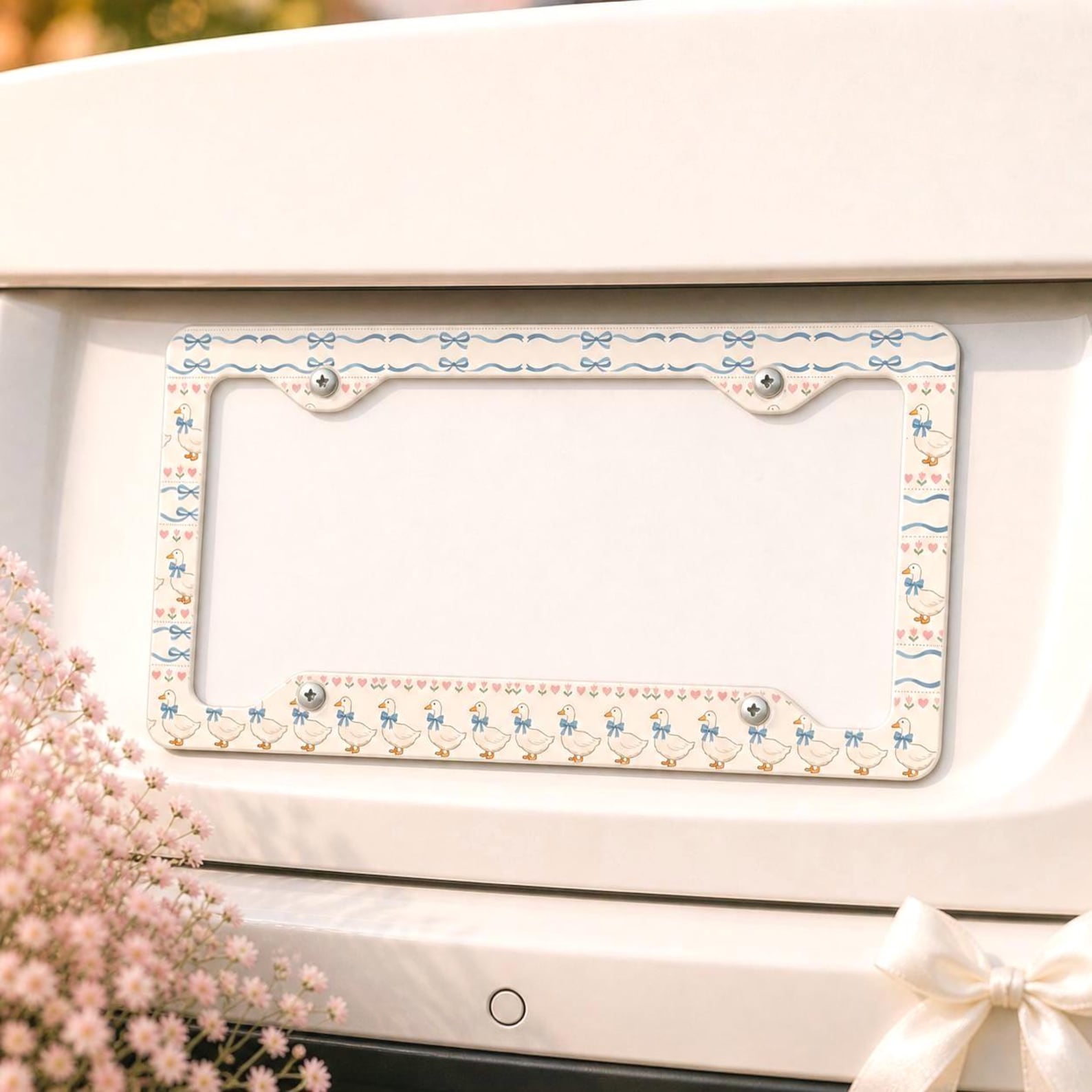 Goose License Plate Frame