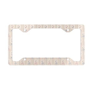 Goose License Plate Frame Coquette Metal License Frame Boho Floral Car Accessories Driver Cottagecore Sand Nature Lover Summer Animal Cute