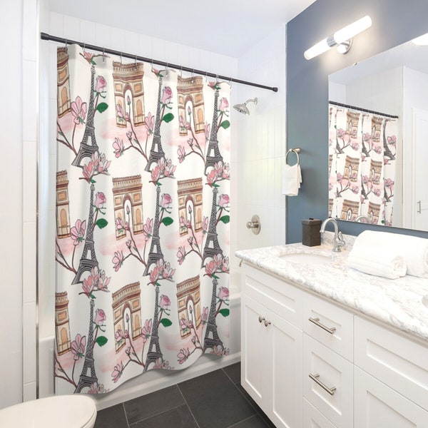 Paris Shower Curtain Etsy