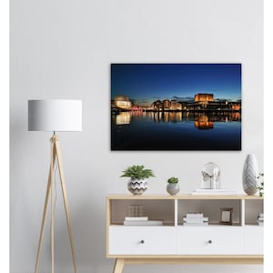 Poster Photography Copenhagen Denmark &quot;CPH at night&quot;, Art Print Evening Mood in Copenhagen