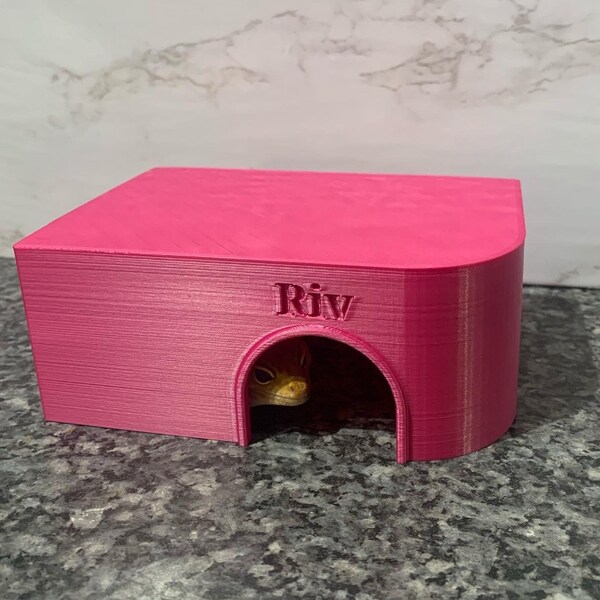 Custom Name Reptile Hide | Leopard Gecko | Gecko Cave | Exotic Pet