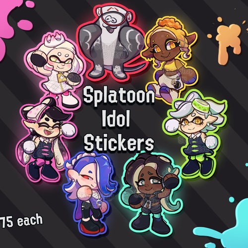 Splatoon 3 Deep Cut Stickers Vinyl Matte & Glossy Etsy