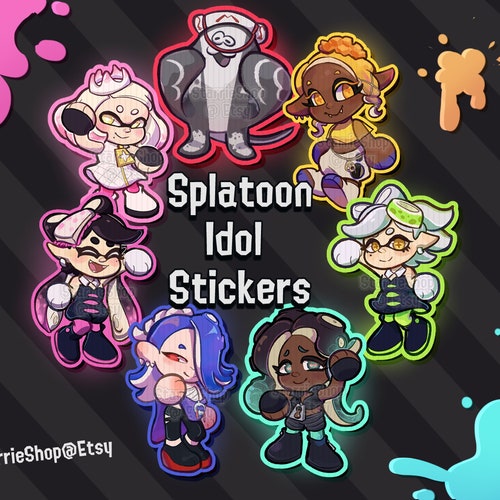 Splatoon 3 Deep Cut Stickers Vinyl Matte Glossy & Etsy