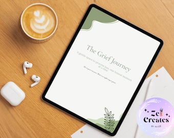 Grief Journal After Loss Printable PDF | 31-Page Guided Healing Journal | Bereavement, Mourning, Loss of Loved One | Digital Download