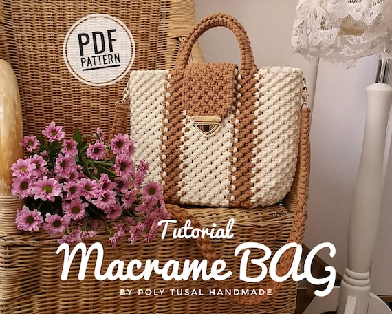 Buy Macrame Boho Bag Pattern Handbag Tutorial in English Digital Online in  India 