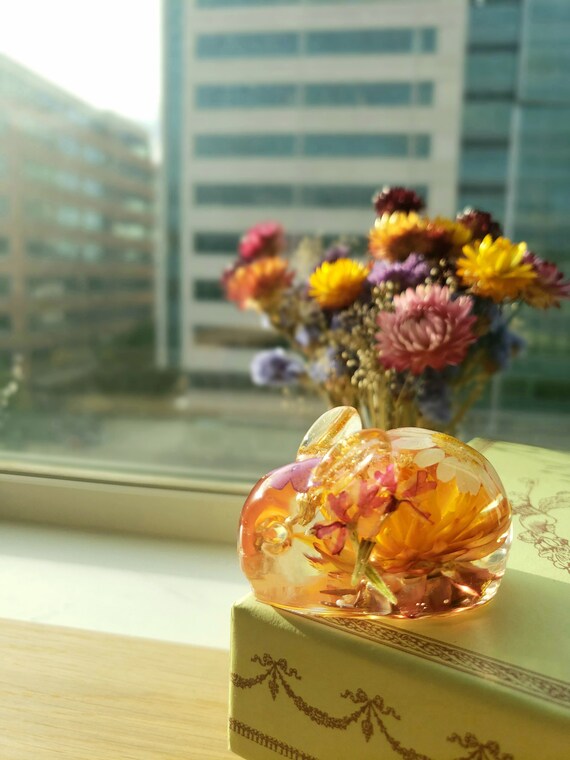 Handmade floral bunny model