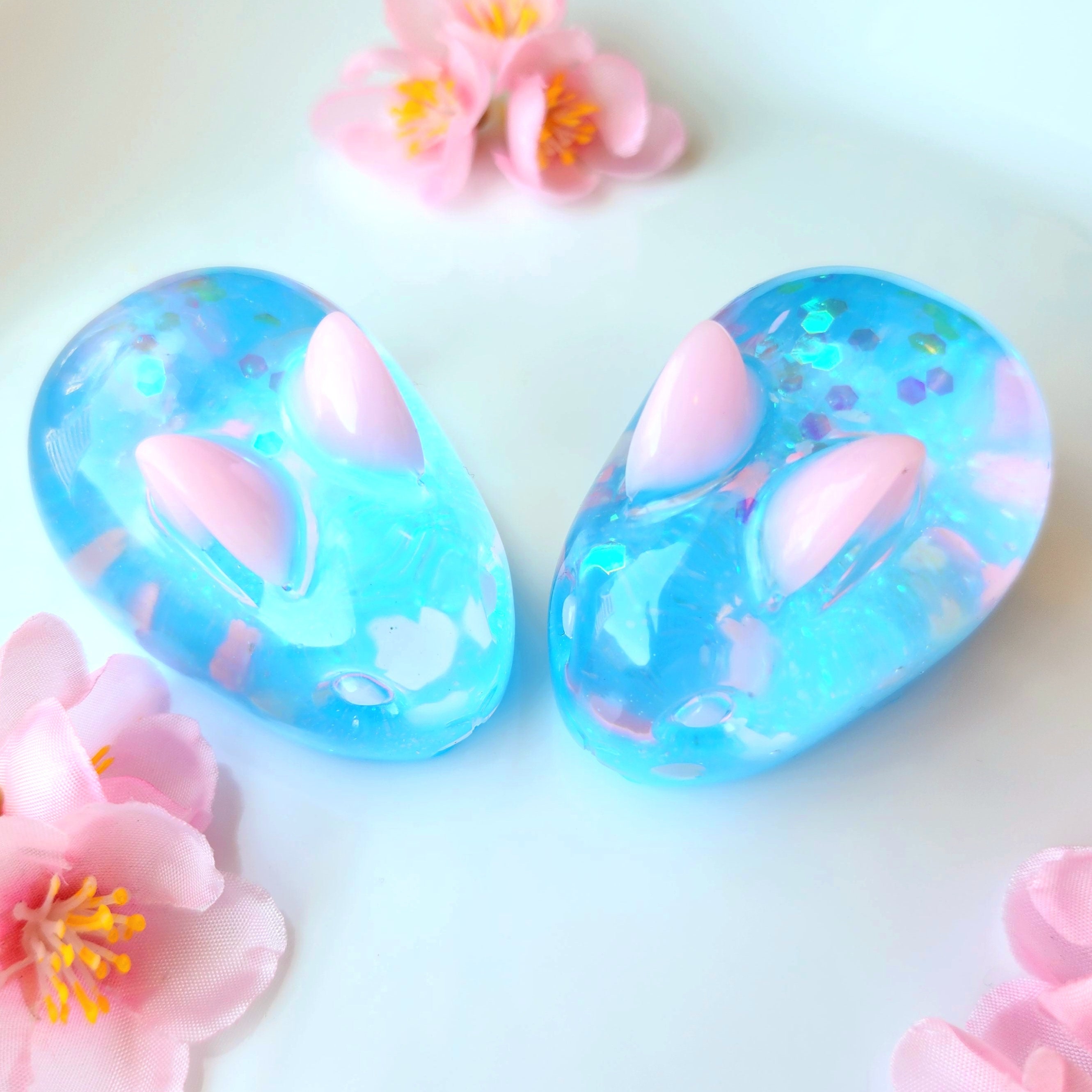 Cherry Blossom Petals on Water Bunny- Kawaii Japanese Bunny/sakura