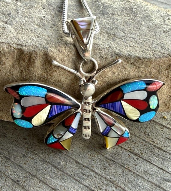Butterfly necklace G123 View 3