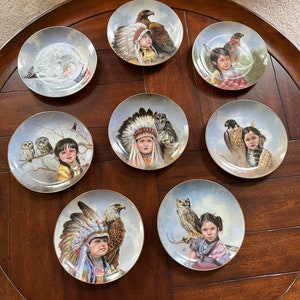 Proud Young Spirits by Perillo collectors plates set of 8 Artaffects