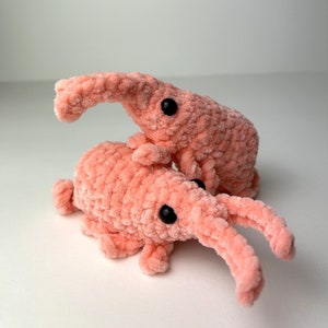 Crochet Shrimp | shrimp amigurumi | super soft plushie