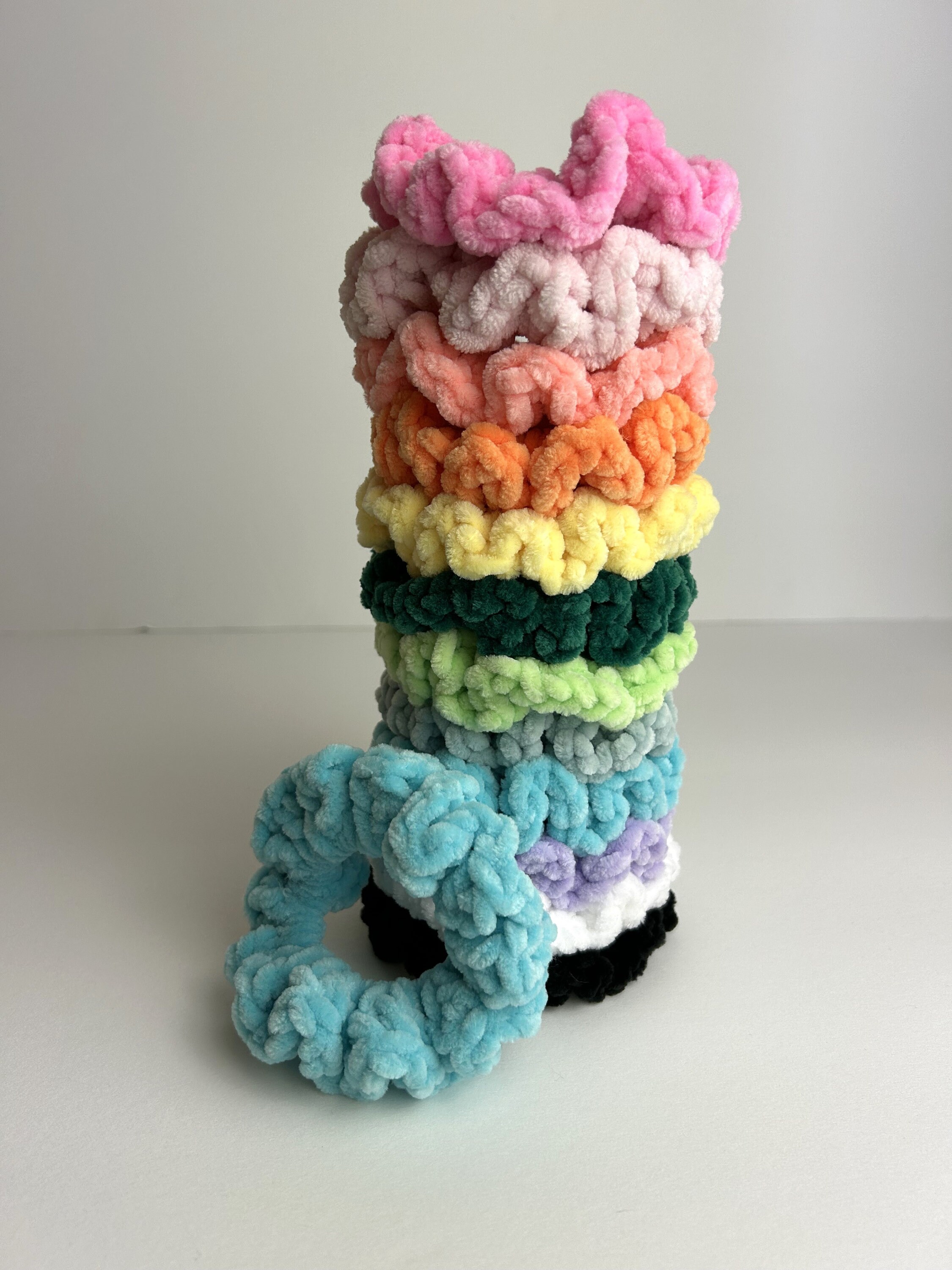 Chouchou Cheveux Lapin Crochet - Fait Main, Rose, Neuf Sans étiquette