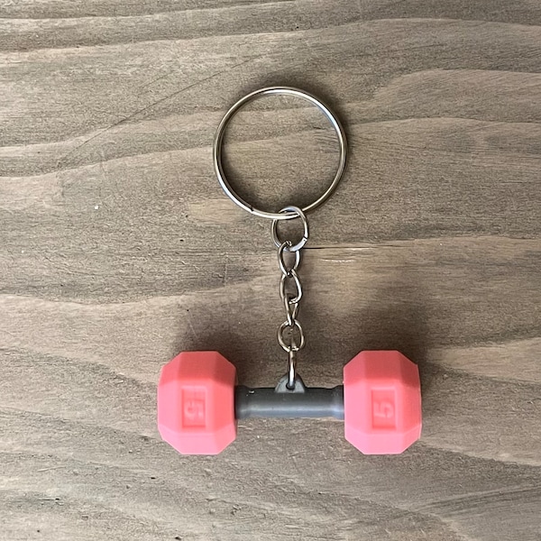 Dumbbell Keychain, Perfect for Weight Lifters and Health and Fitness Lovers!
