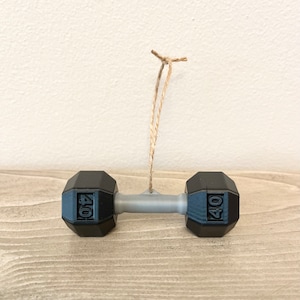 Dumbbell Ornament, Perfect Christmas Gift for Fitness Lovers!
