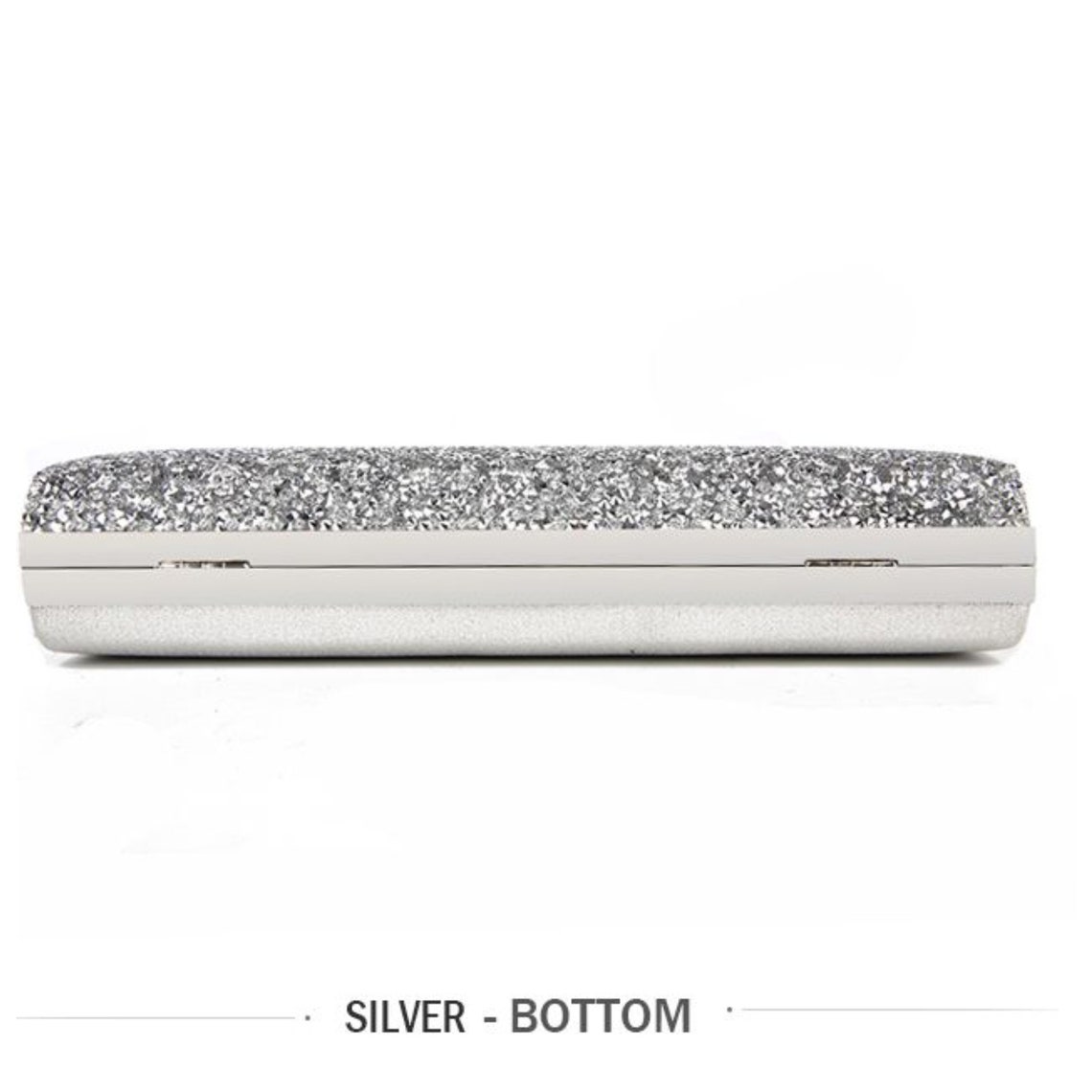ROUND RHINESTONE silver party bag main image 1