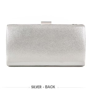 ROUND RHINESTONE silver party bag main image 0