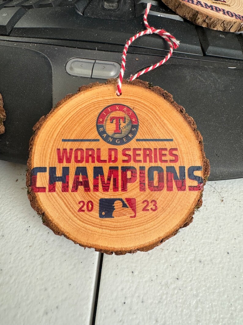 Texas Rangers 2023 World Series Champions Ornament or Coaster - Etsy