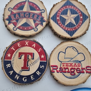 Texas Rangers Coaster or Ornament Set (4)