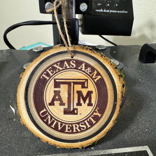 Texas A&m Aggie Christmas Ornament Etsy