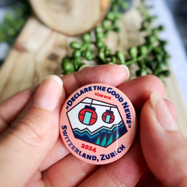 Switzerland Special convention 2024 gifts set-, regional convention button pins gift, declare the good news, gifts, pioneer school gifts