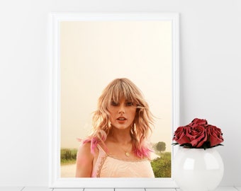 PRINTABLE Taylor Swift in Fringe Dress on Black Background Wall Art Decor Printable Digital Art for Swiftie Fans Taylor Swift Poster