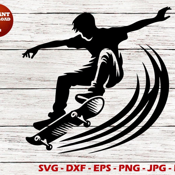 Skateboarding SVG