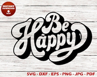 Be happy SVG