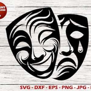 Theatermaskers SVG