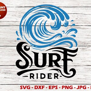 Surf rider SVG
