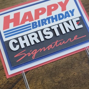 Costco Wholesale Themed Kirkland Signature 3D Cake Topper Sign | Happy Birthday, Celebration, Cake Decor, Party Supplies