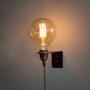 modern plug in metal wall bracket lighting up or down light